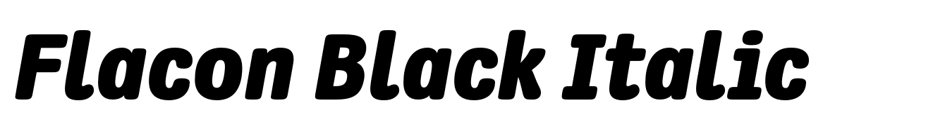 Flacon Black Italic